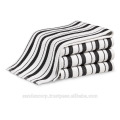 toalhas de prato preto e branco